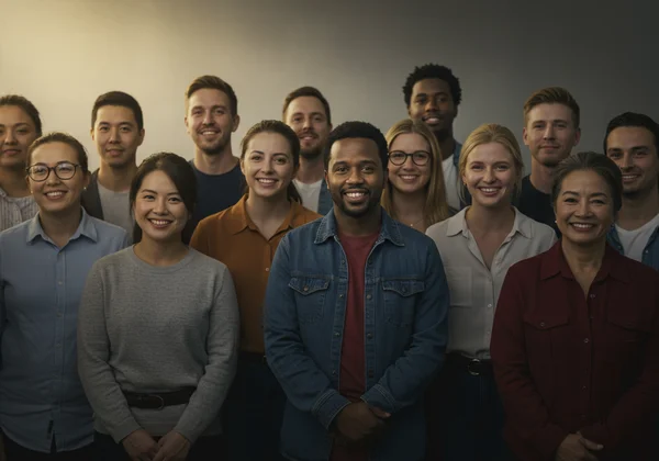Diverse group of people of various ages, races, and genders.