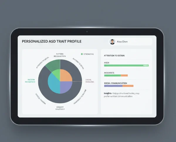 Visualizing autism spectrum trait profile