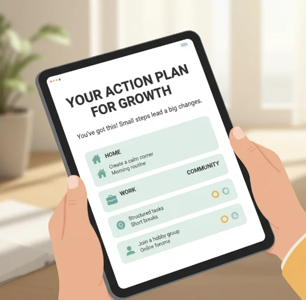 Personalized action plan for self-growth