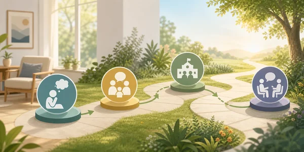 Gentle next steps path