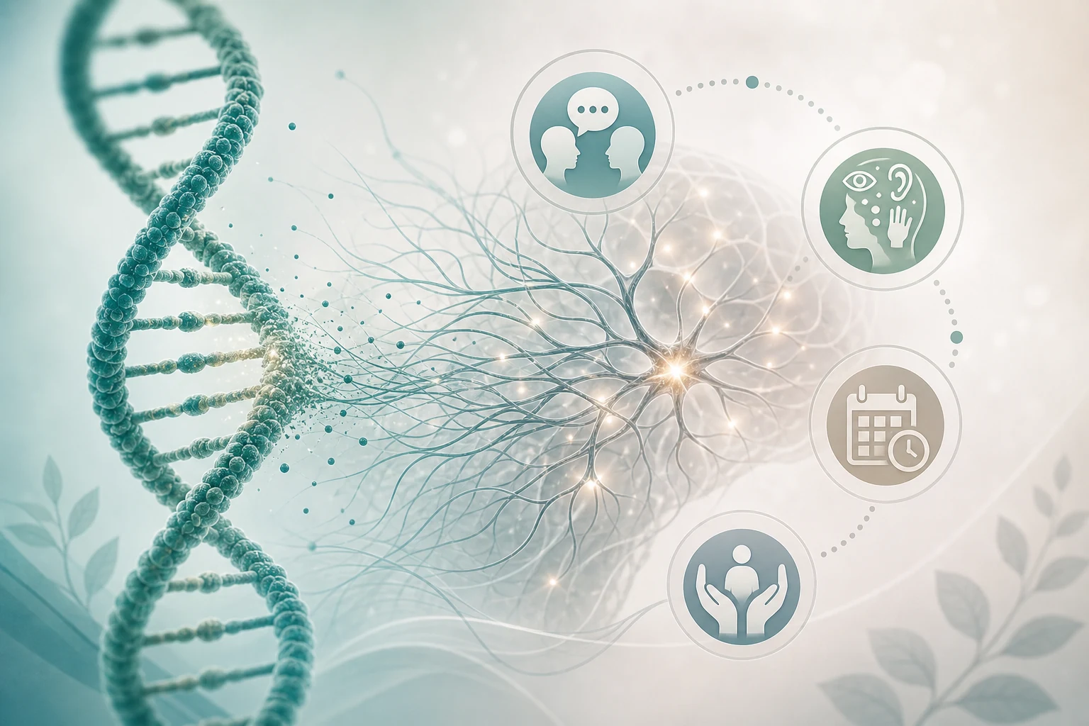 DNA and neurodevelopment concept